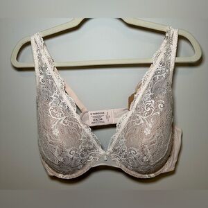 ThirdLove Bra lace contour plunge nude tan beige supportive sexy curvy basic 42C
